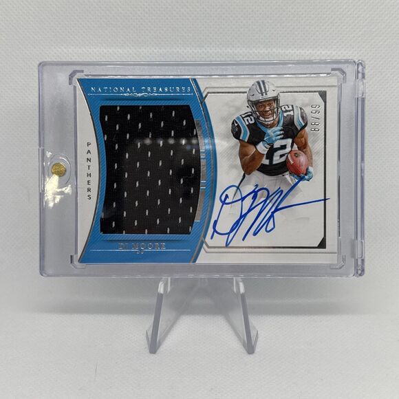 2018 Panini National Treasures DJ Moore /99 RPA Rookie Patch On-Card Auto RMS-DM - Picture 1 of 10